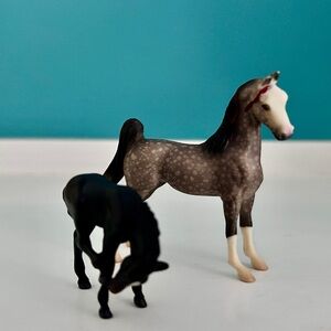 Vintage Breyer Stablemate  #59978 American Saddlebred and foal